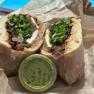 Torta Mexicana  Beef  carne Asada